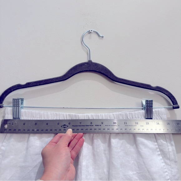 HIHO Designed In BVI Tortola - White Garden Shorts Size S 100% Linen - Picture 2 of 10